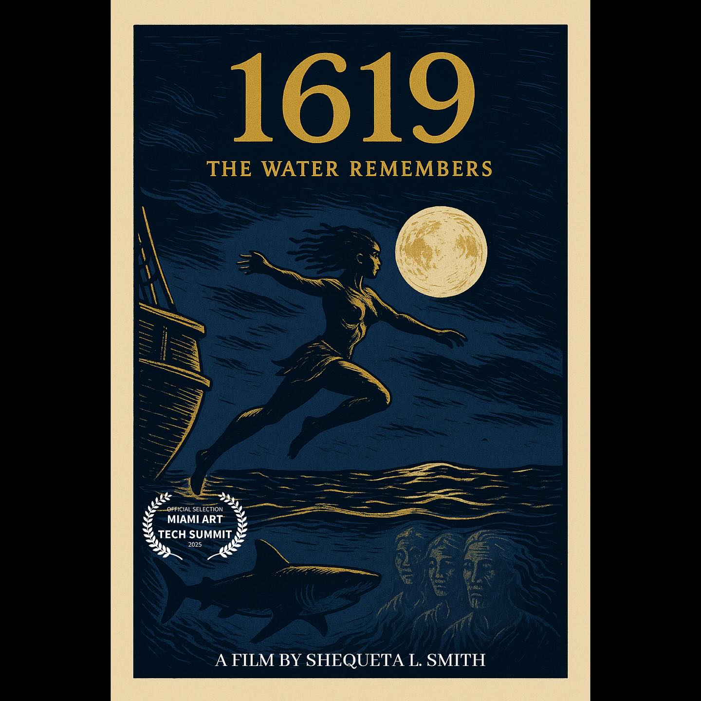 My 1-minute AI short film, “1619,” that I created with Google Veo 3 and Freepik, is playing in Miami next month at the Miami Art Tech Summit during Art Basel! 🤓Got my first laurel. 💞